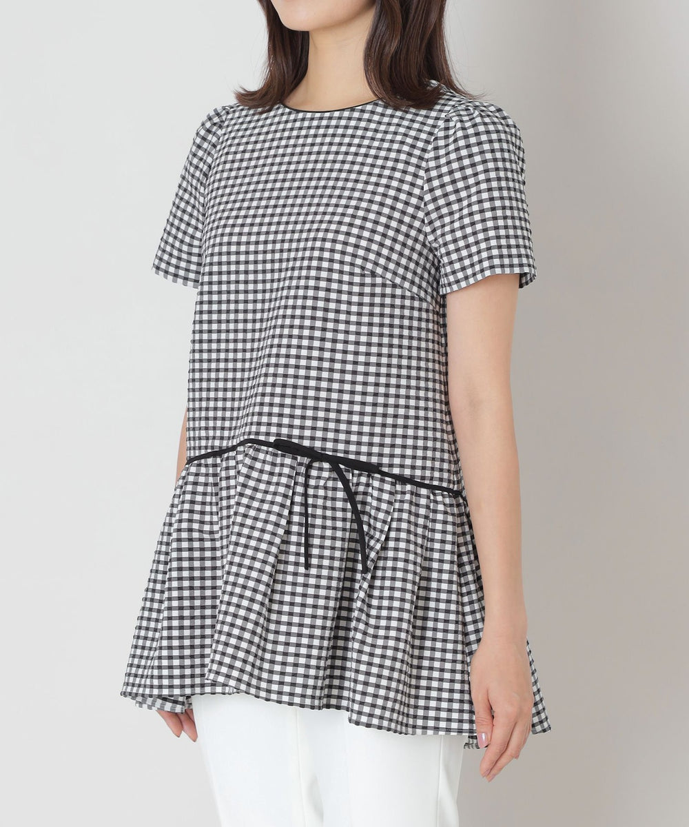 L】ギンガムチェック チュニック(トップス)｜TO BE CHIC(トゥー ビー