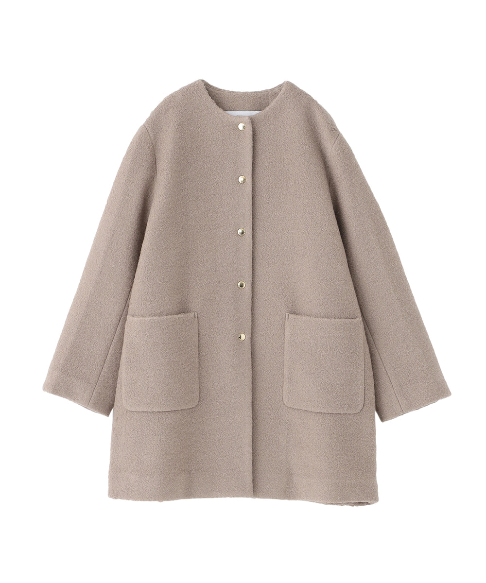 WEB&一部店舗限定】ウールパイルノーカラーコート(コート)｜MACKINTOSH