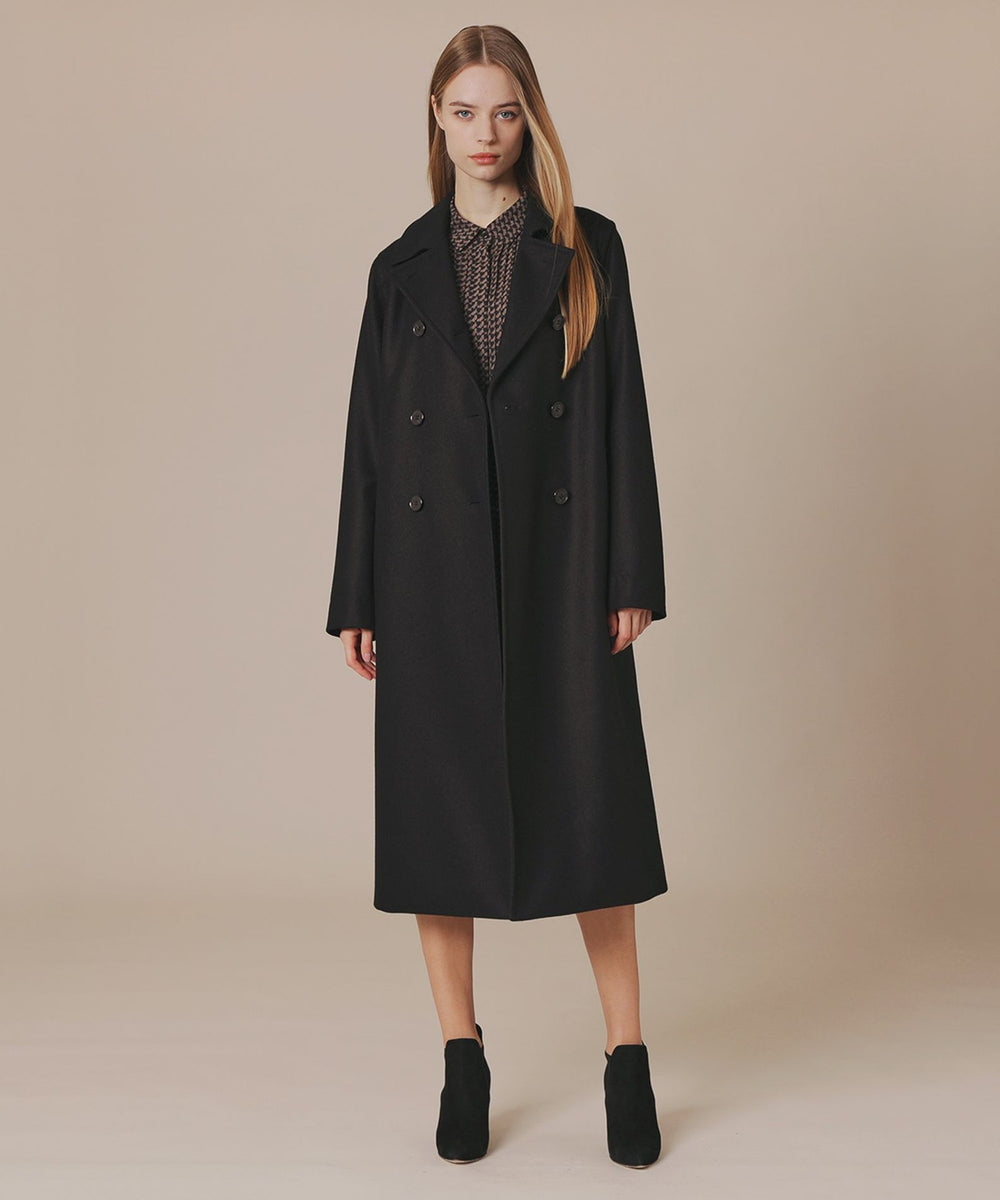 L】【KEIGHLEY/キースリー】二重織メルトンウールコート(コート