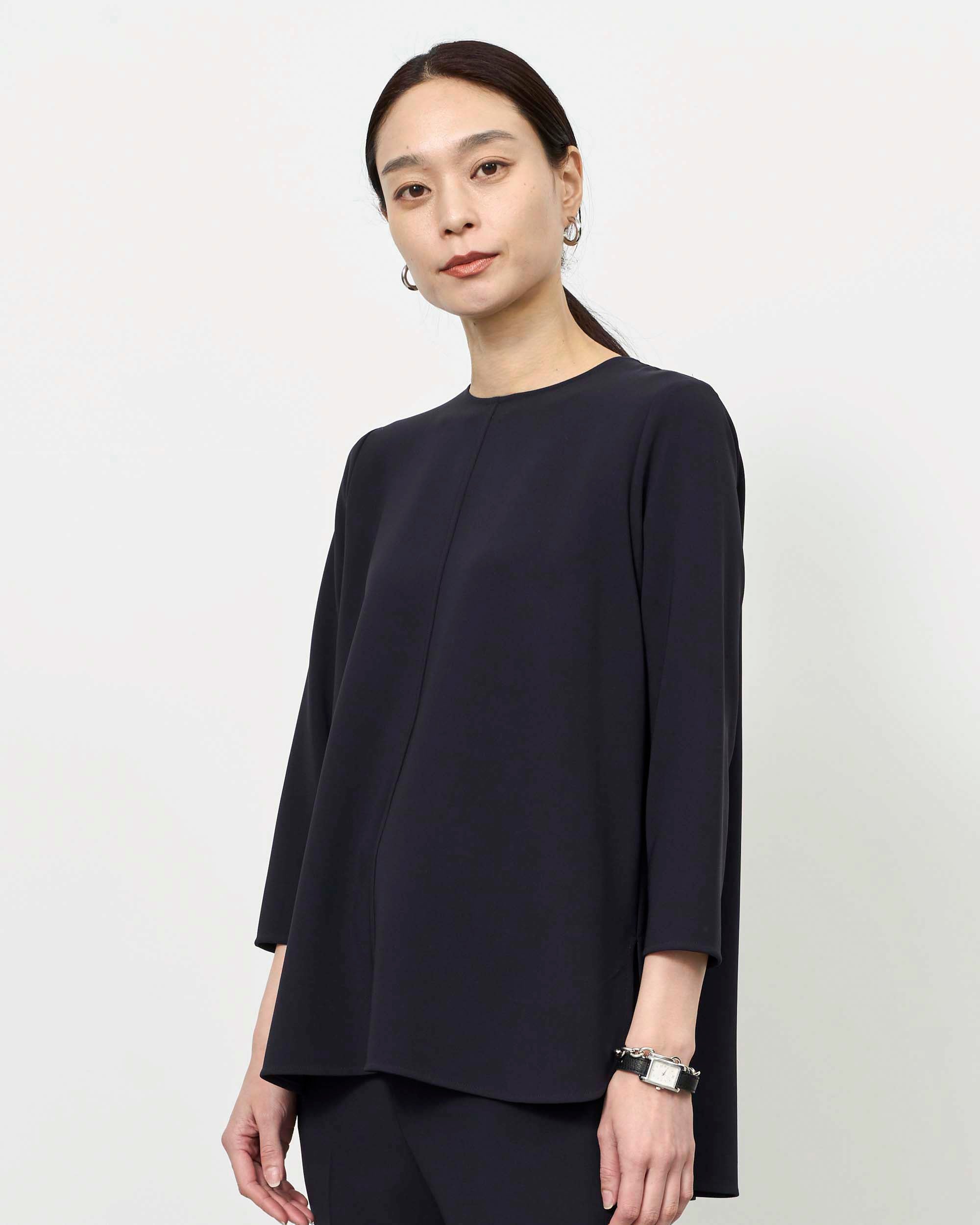 Aラインチュニックブラウス - SOÉJU online store｜上質な大人の女性の
