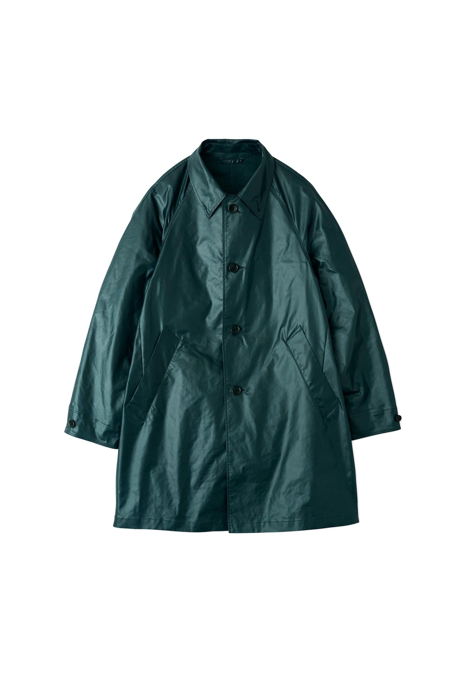 YOKE / LEATHER-LIKE CAR COAT – carol ONLINE STORE