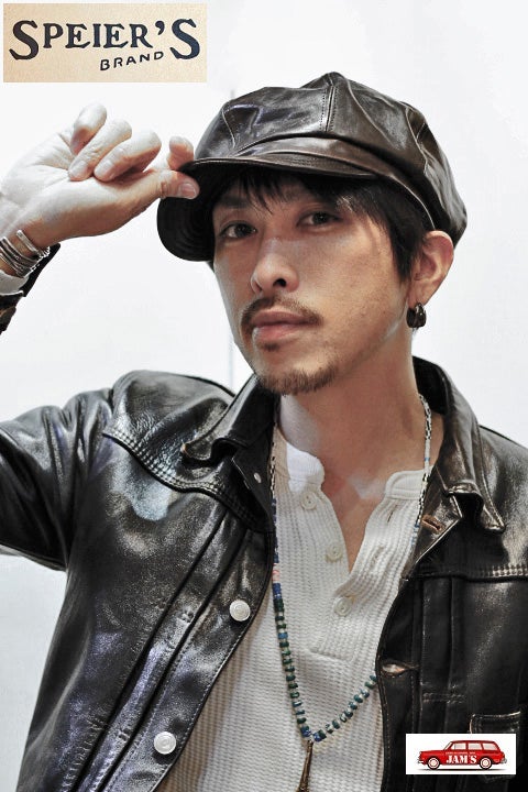 SPEIERS」 スピアーズ 茶芯ホースハイドで作るレザーキャスケットが