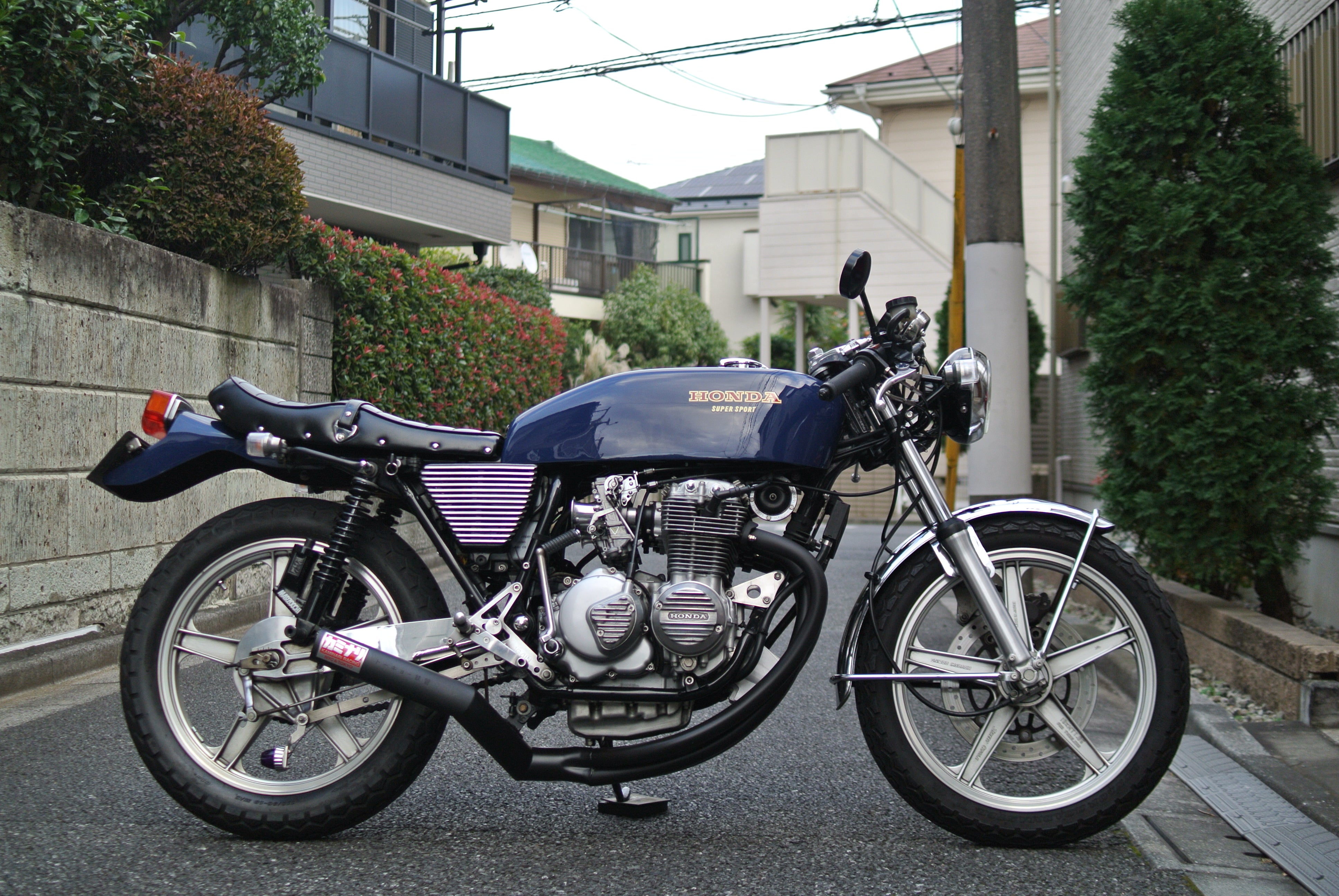 CB400four ロングタンク仕様 完成 | ノリトBlog CB400four カフェレーサー