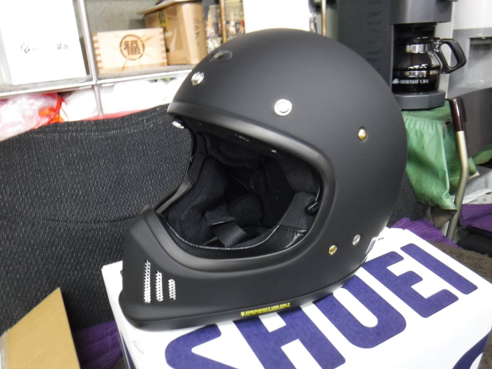 SHOEI EX-ZERO マットブラック入荷！！ | 本庄市のバイク屋・自転車屋