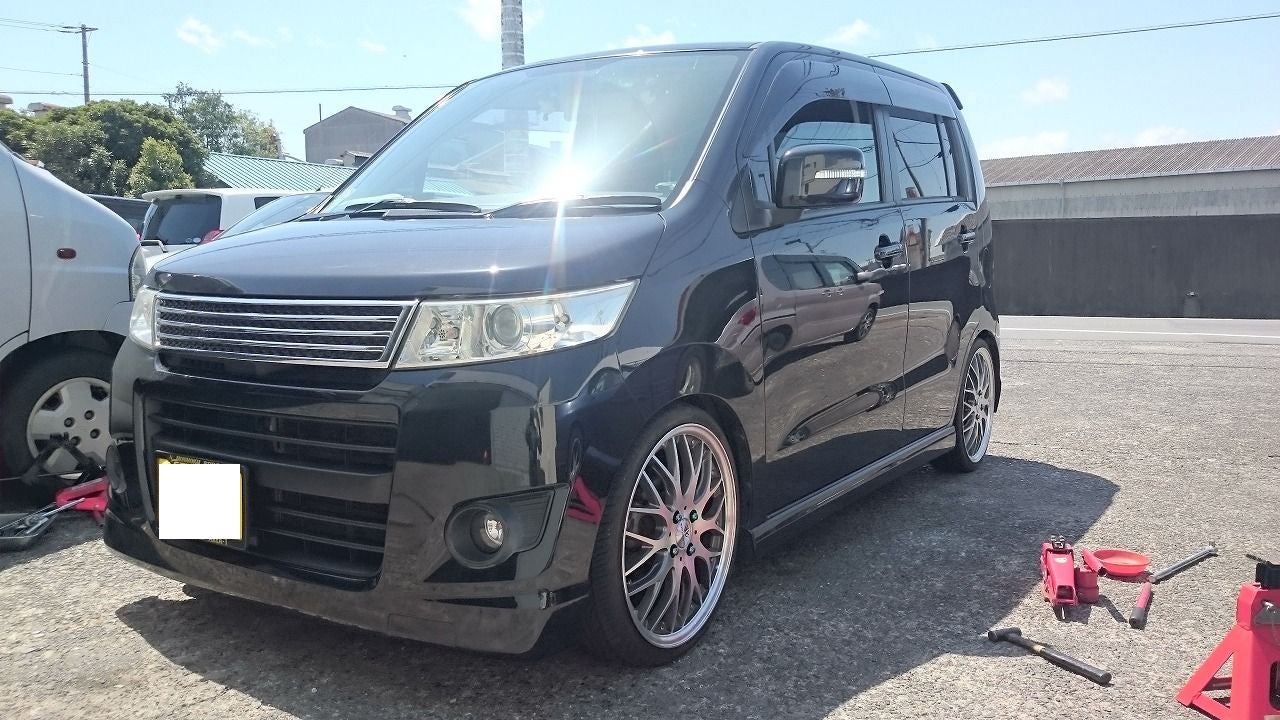 ワゴンRスティングレー（MH23S） 車高調取付 | ☆T.Y AUTOのブログ☆