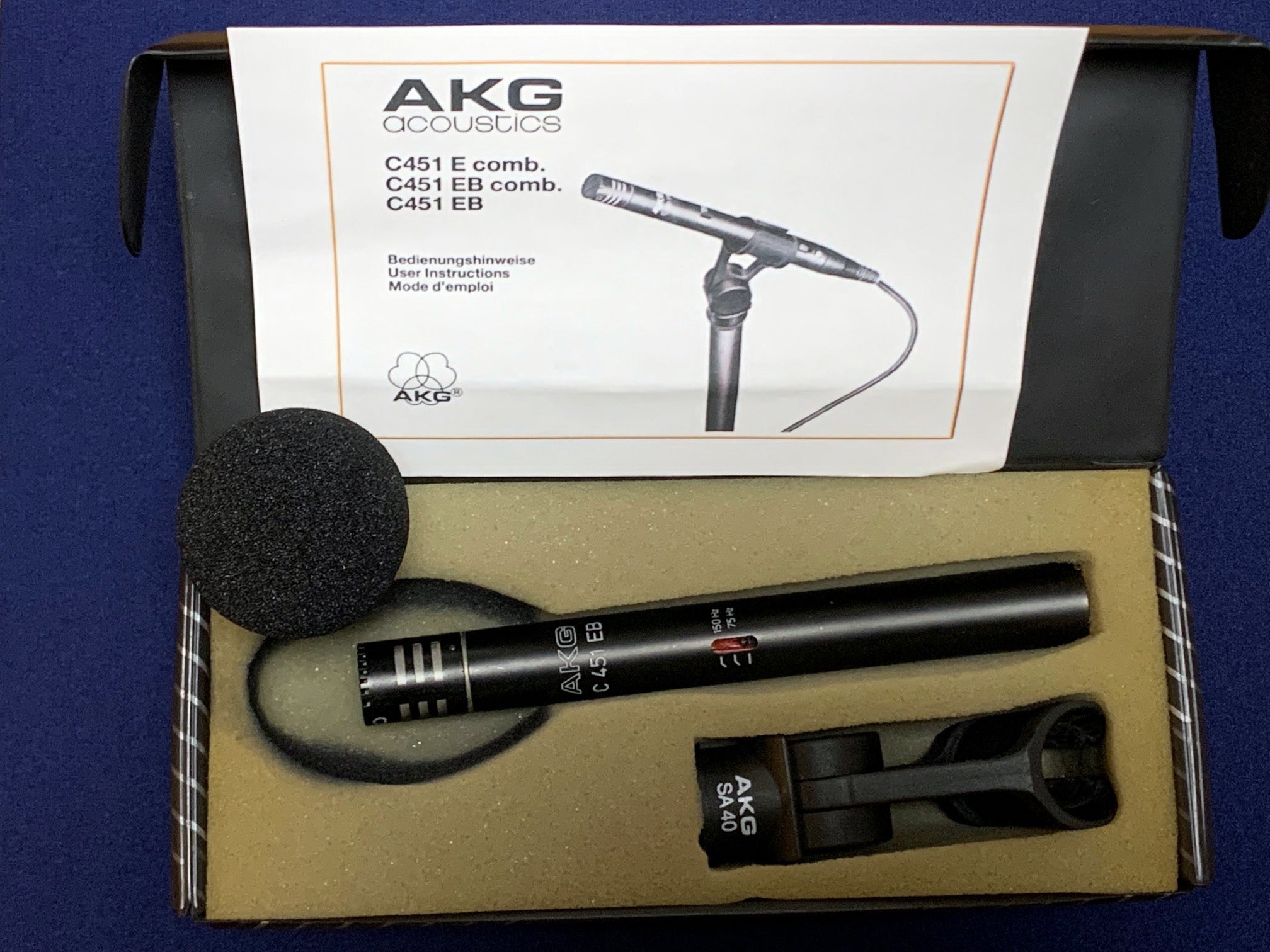 2203 ：AKG C-451E(EB)カプセル CK-1 キッチンアルミホイルで成功