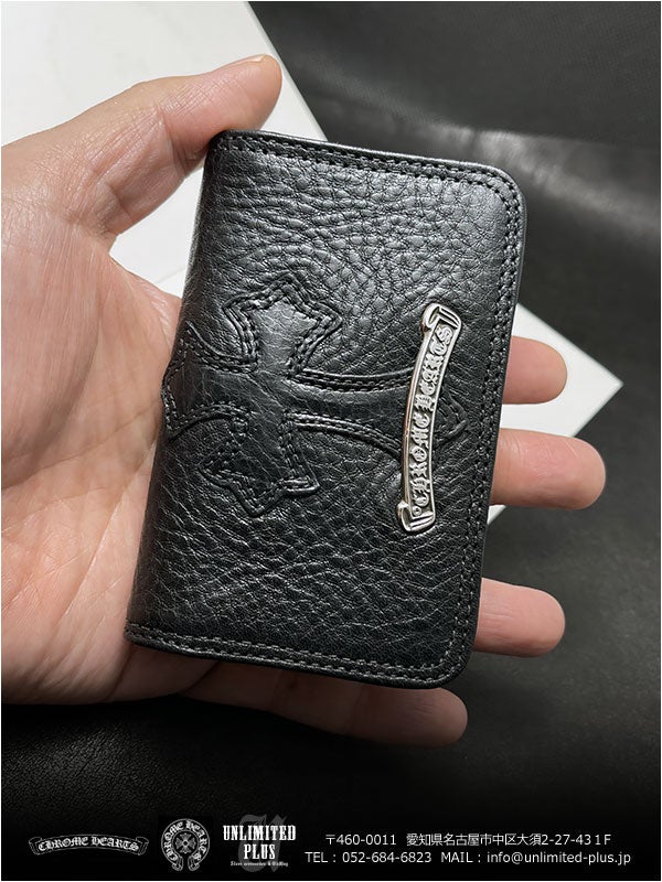 入荷！クロムハーツ財布、カードケース #2 グロメット スクロール