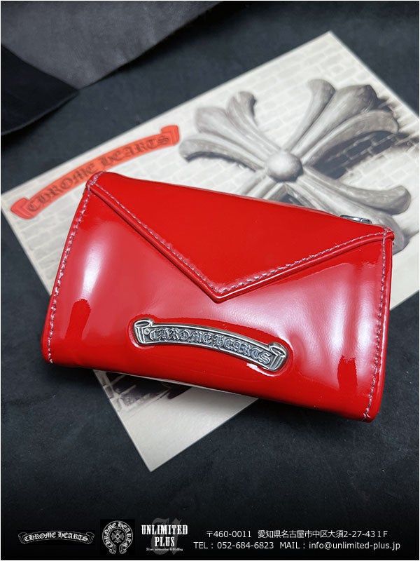 クロムハーツ 財布 / ウォレット タイニー CHプラス レッド パテント