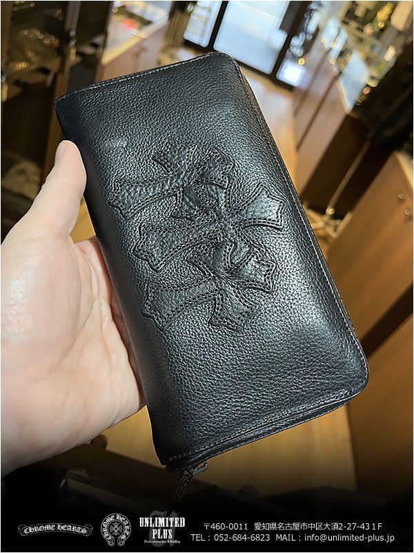 クロムハーツ 財布 / REC F ZIP #2 3セメタリークロスパッチ ブラック