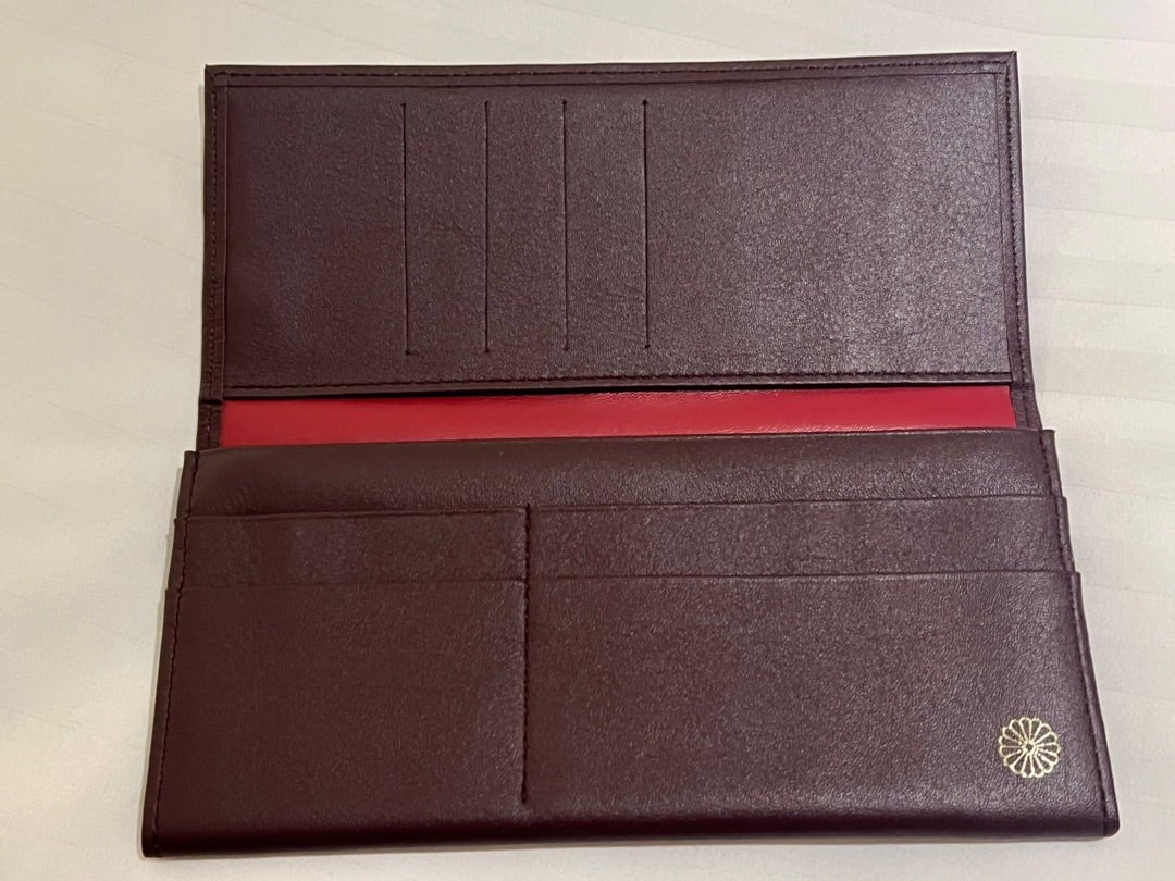 皇居みやげ 革財布 長財布を購入 ゼリー菓子 一筆箋 | 縄文弥生のぼよ