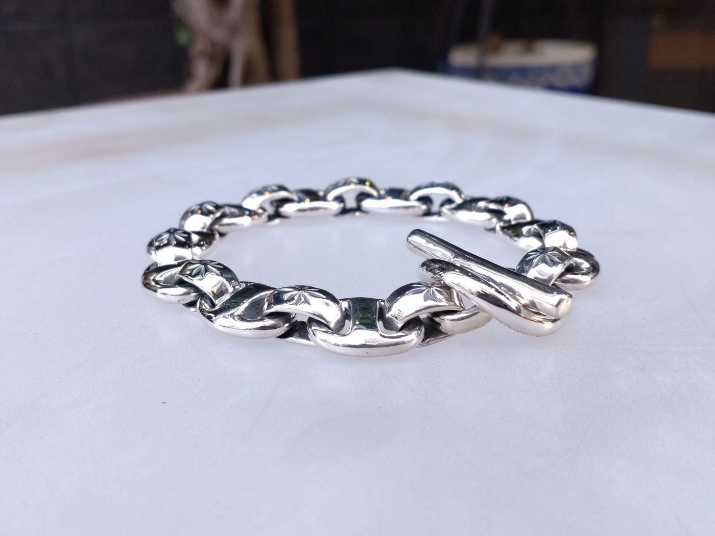 BWL / MID STAR BOAT LINK BRACELET | BILL WALL LEATHER UENO