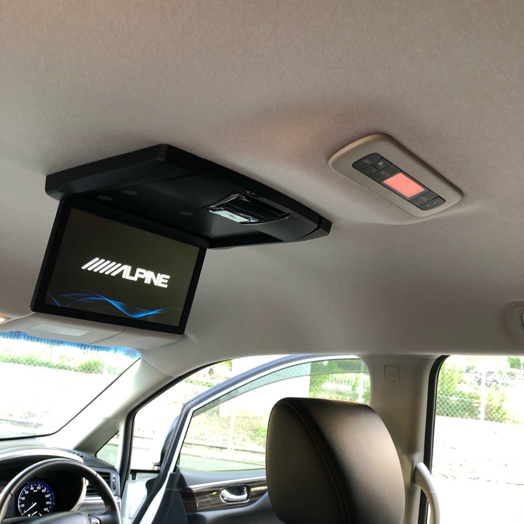 日産E52エルグランド】アルパイン10インチフリップダウンモニター取付
