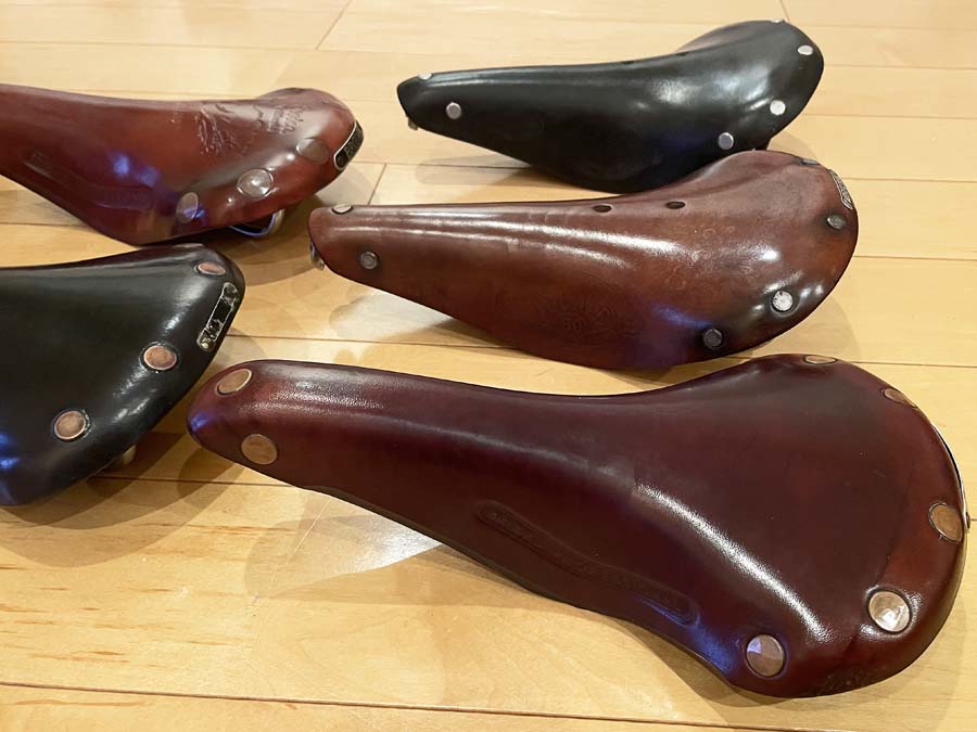 80年代のサドルオイルで革サドル8個を磨いてみると！ | CICLI LA