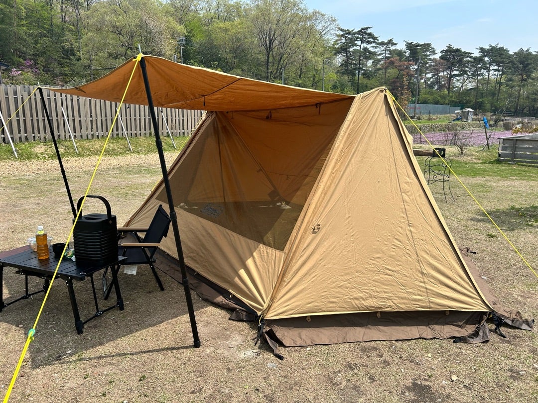 コールマン 2ポールシェルター TX DUO 初張り① | ハハとムスコの大冒険