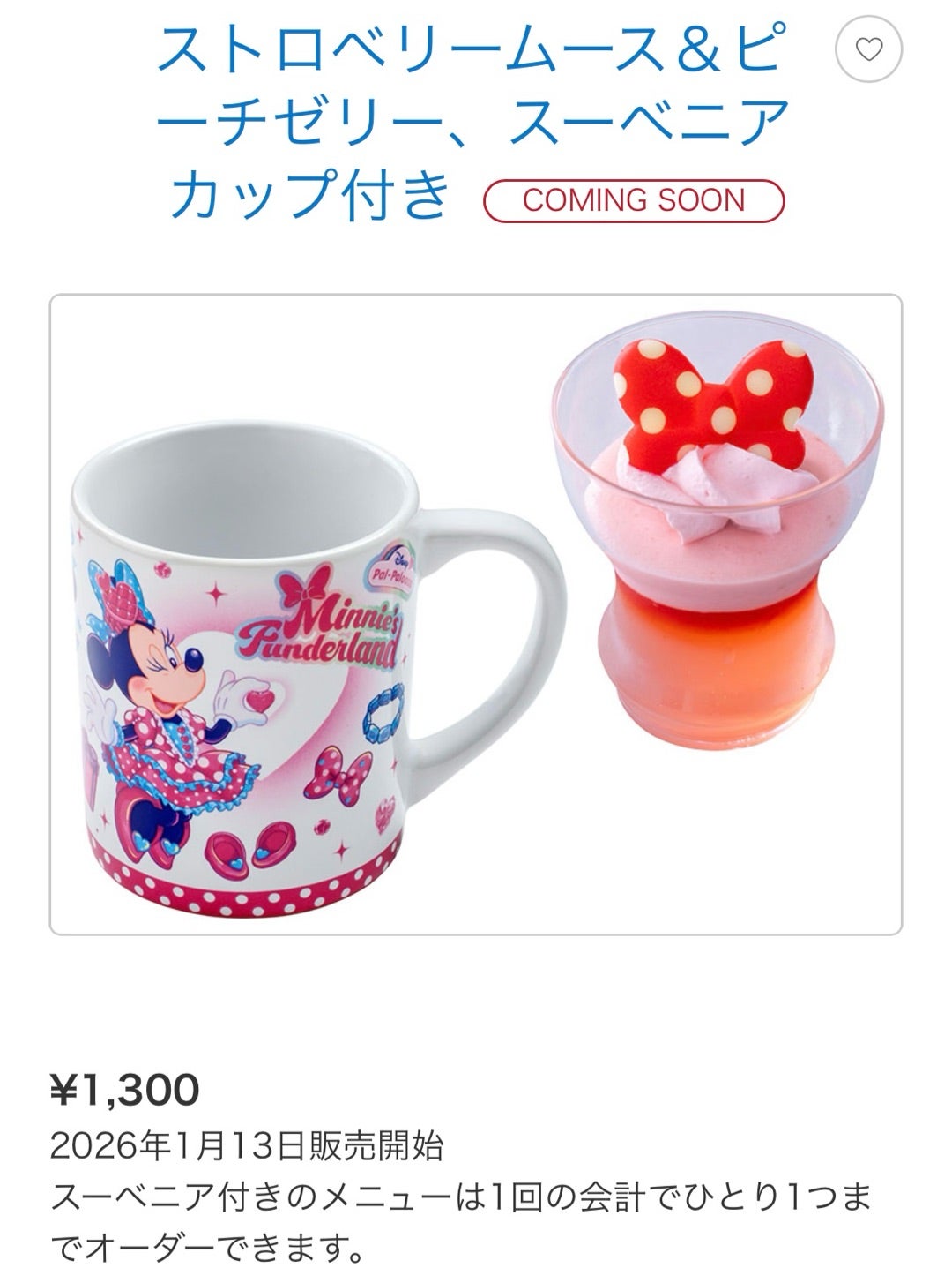 ディズニー パルパルーザ ミニー ファンダーランド スーベニアセット