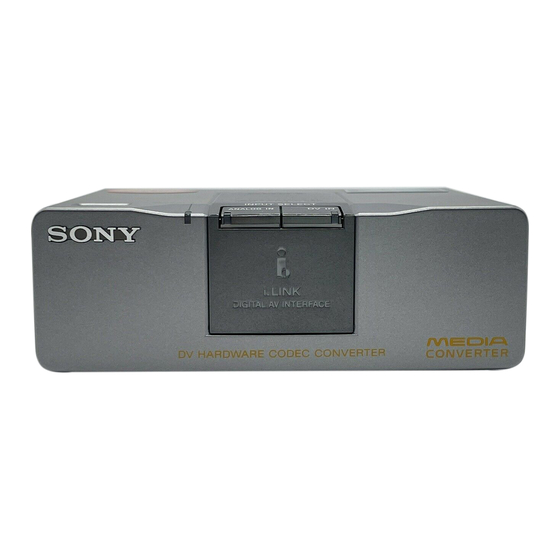 SONY DVMC-DA2 SERVICE MANUAL Pdf Download | ManualsLib
