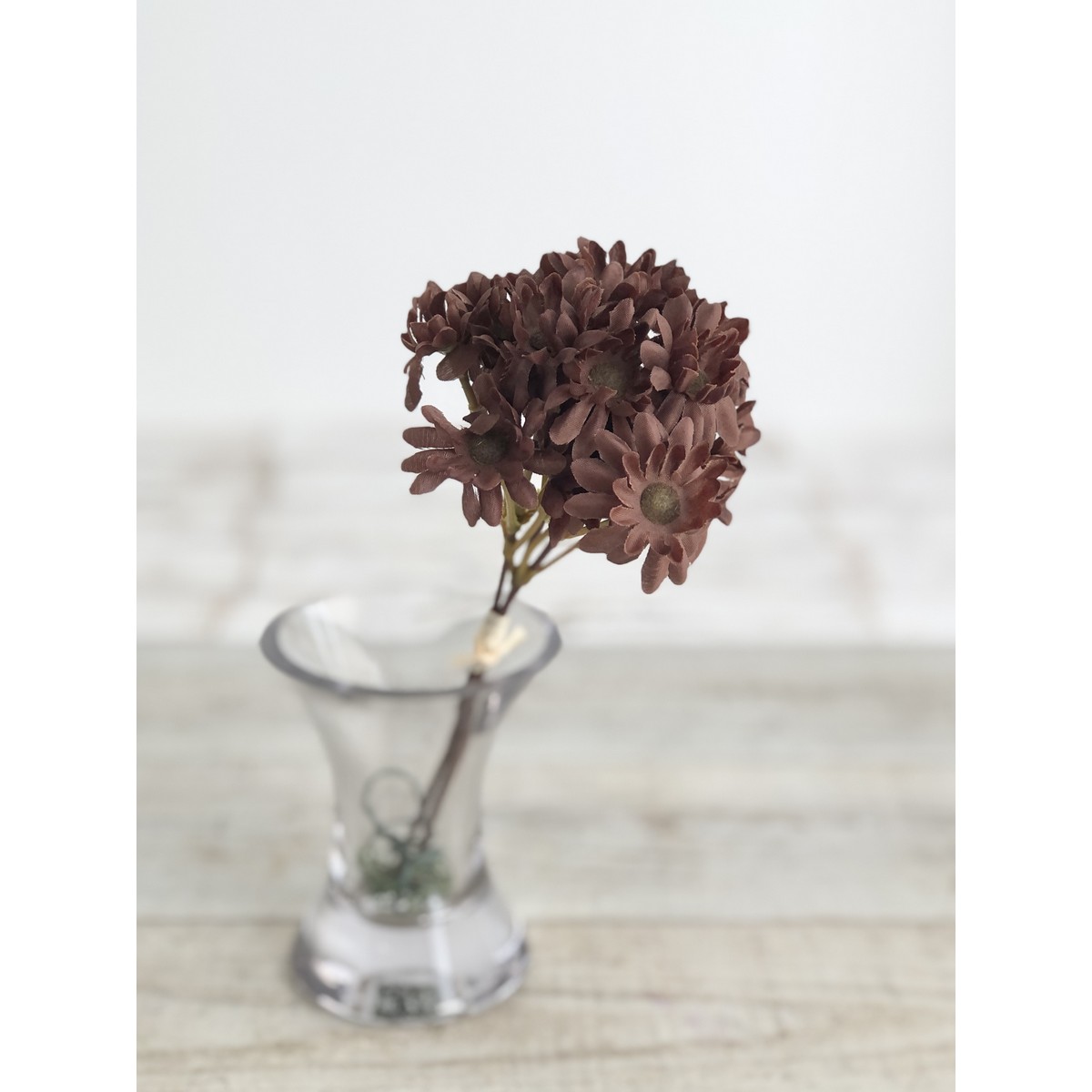 造花】アスカ/デージーバンチ (1束3本) #028C チョコブラウン/A-33535