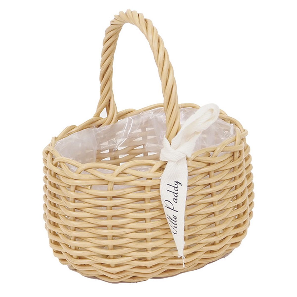 即日☆村田屋産業/PPラタンバスケットNaturalS/3167 - 花材通販はなど