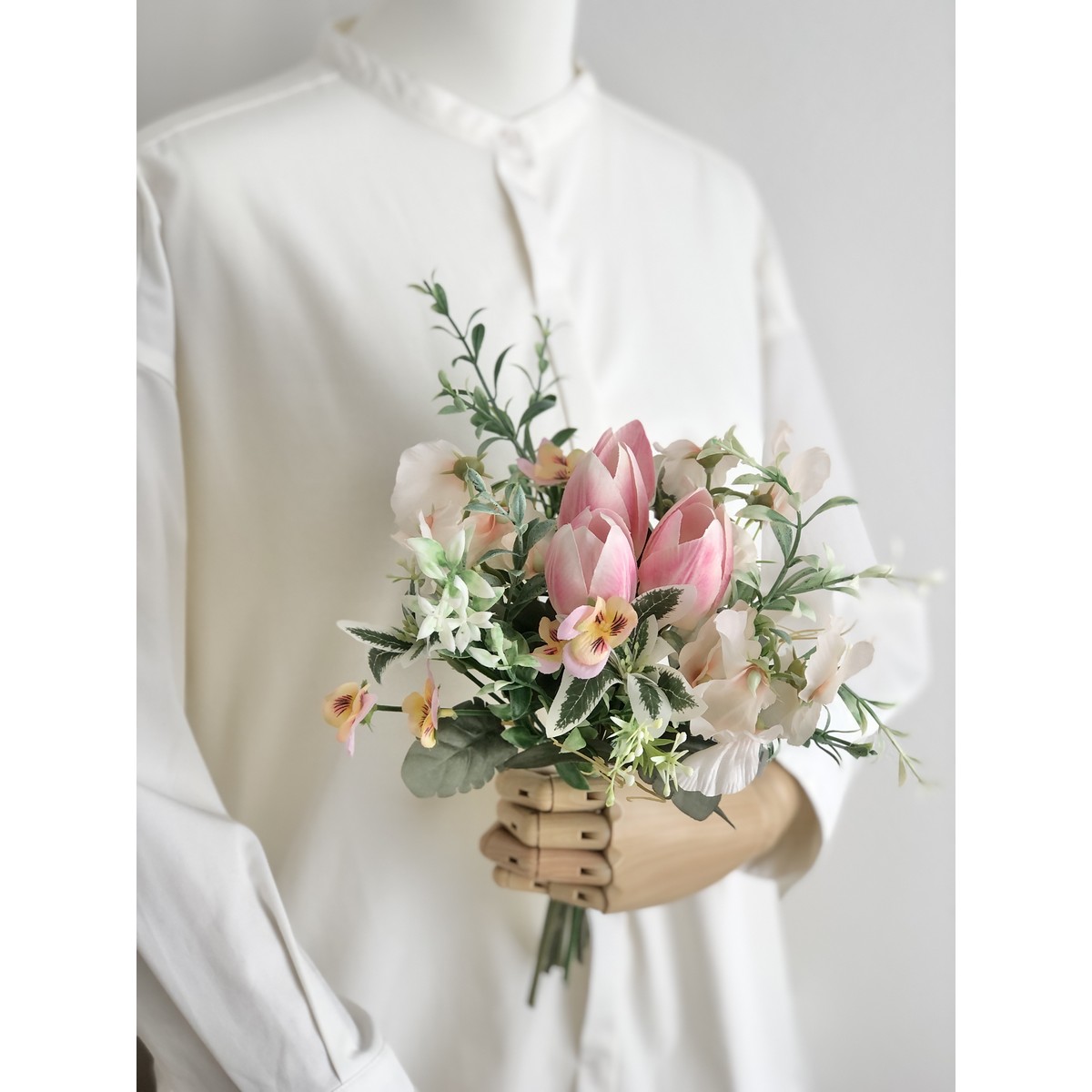 即日☆【造花】MAGIQ東京堂/ハミングチューリップブーケ ピンク #2