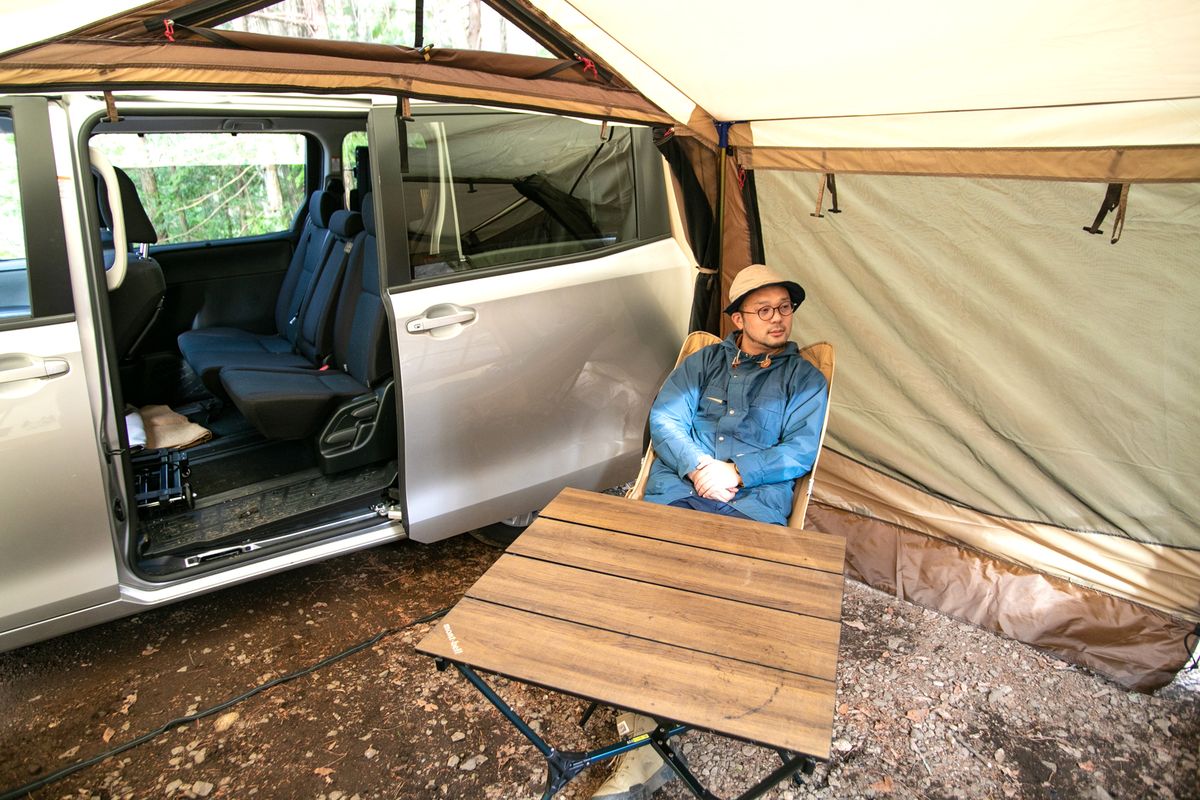 クルマとつなげても単体でも使えるogawaの「カーサイドロッジ」で快適