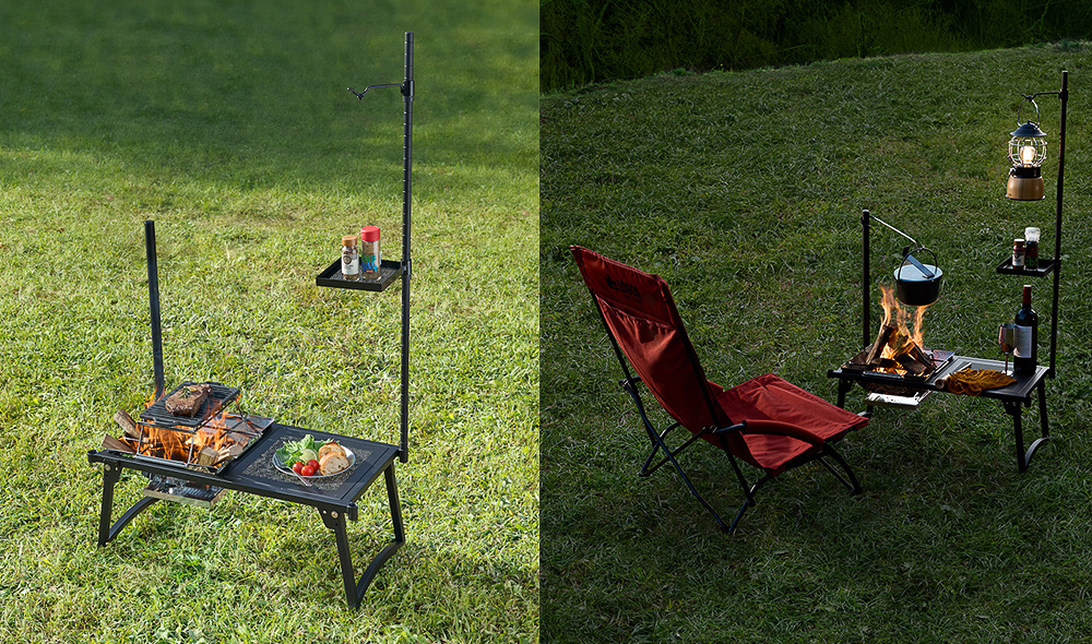焚き火も料理もこれ一台！ソロキャンプの幅がグッと広がるマルチ