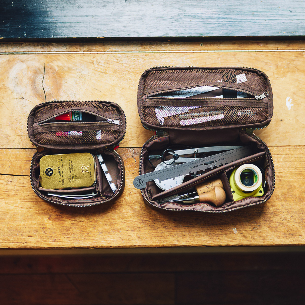 ほぼ日「〇〇のひきだしポーチ」新作3種のテーマは「活版印刷」「猫