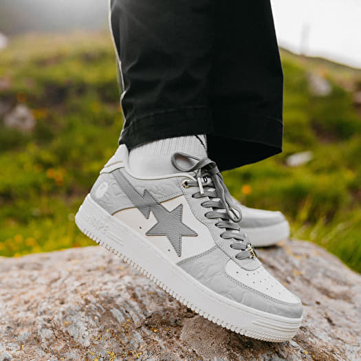 Men's shoes A BATHING APE Bape Sta 4 M2 Gray (001FWK301304MGRA