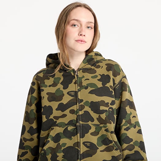 Men's hoodies A BATHING APE 1St Camo Heavy Wash Cropped Fit Zip
