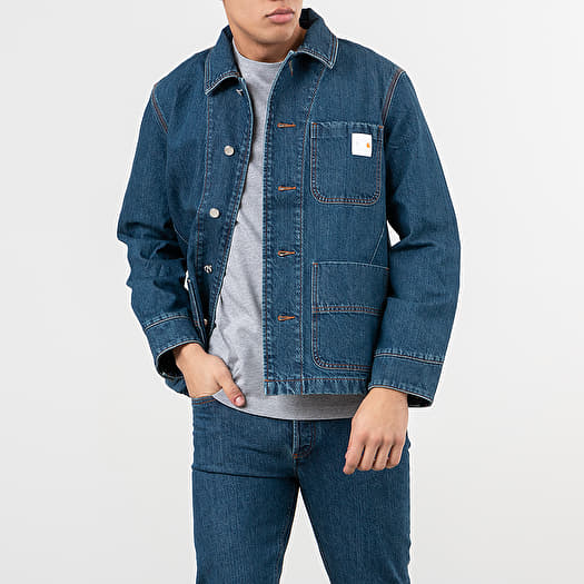 Jackets A.P.C. x Carhartt WIP Talk Jacket Indigo Delave (COEDZ