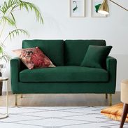 幅130] 2人掛けソファ ソファベッド 天然木脚 ファブリック | 【公式