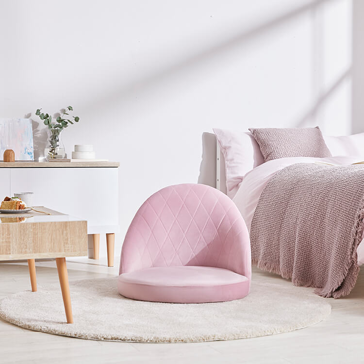 座椅子 ベルベット調 1人掛け [幅56] | 【公式】LOWYA(ロウヤ) 家具