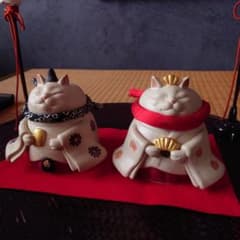 ➀だるま猫雛 m(*´꒳`*)m ※首輪付き - メルカリ