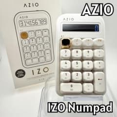 極美品】AZIO Izo テンキー 電卓 青軸 ホワイトブロッサム 82-4 - メルカリ