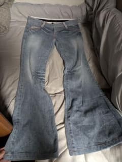 archive Y2K フレアデニム ブーツカット 刺繍 00s デザイン - メルカリ