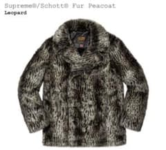 美品 Supreme Schott Fur Peacoat Leopard - メルカリ