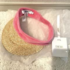 試着のみ baby DIOR サンバイザー キャップ帽子 キッズ - メルカリ