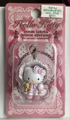極美品】限定/原宿購入/ロリータ キティ ストラップ のばら - メルカリ