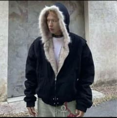 y2k ファー ジャケット opium eluva XL 平成 00s グランジ - メルカリ