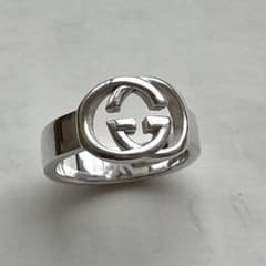 GUCCI シルバー925 リング 11〜13号 インターロッキングG 付属品付