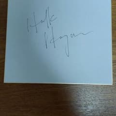 超人 ハルク ホーガンの直筆サイン色紙 - メルカリ