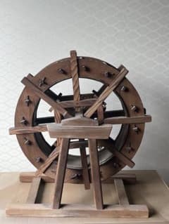 アンティーク 水車の置物 木製工芸品 レトロ - メルカリ