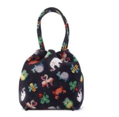 フェイラー✖️神崎恵 巾着バッグ ネイビー ファンキーフォーチュン