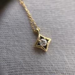 K10YG Wish upon a star ダイヤモンド ネックレス - メルカリ
