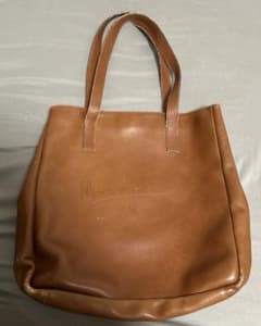 マーガレットハウエル 旧ロゴ レザー トートバッグ ブラウン 本革