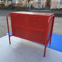 A375 IKEA/イケア ニッケビー チェスト レッド NIKKEBY - メルカリ