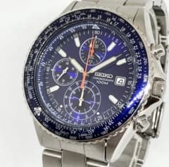 SEIKO セイコー パイロットクロノグラフ 腕時計 7T92-0CF0 稼動品