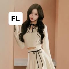 Darich ダーリッチ ウエストオープンリボンデザインニットミニ