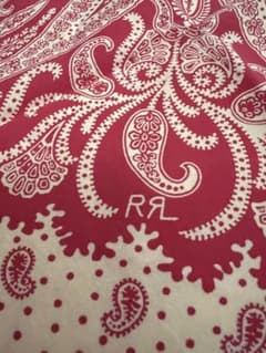 RRL ペイズリー柄バンダナ 赤 - メルカリ