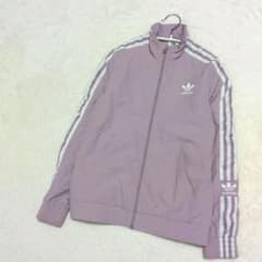 希少カラー アディダス オリジナルス トラックジャケット 150 紫 刺繍