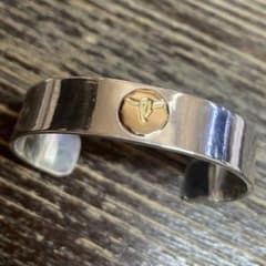 タディ&キング 平打ち バングル k18 ロングホーン S メンズ レディース